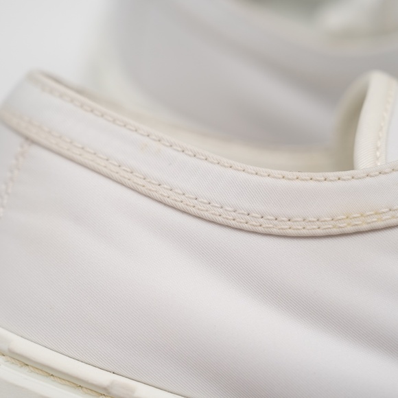 size 39.5eu 9.5 US Prada Double Wheel Platform Sneaker White Nylon - Picture 11 of 16